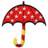 Red umbrella - sweet yellow dots