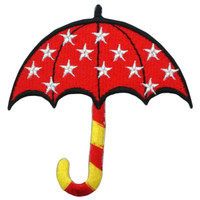 Red umbrella - sweet yellow dots