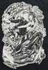Cool B&W art print with the essence of retro edge style