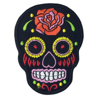 Black skull ancient aztec