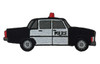 Police car - black dodge bluesmobile