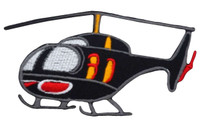 Helicopter black chopper of magnum