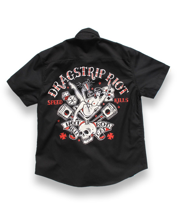 Dragstrip riot hotrod hellcat worker shirt