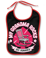 Grandma rocks six bunnies bib
