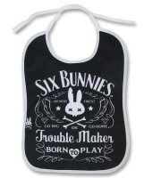 Trouble maker six bunnies bib