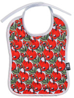 Cherry skulls six bunnies bib