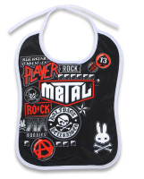 Metalfan six bunnies bib