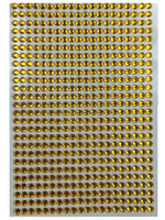 Crystal stickers - gold set