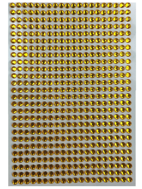 Crystal stickers - gold set