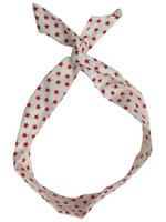 Red and white stars - pin up head band