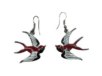 Swallow red white black