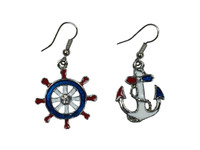 Anchor and wheel red white 