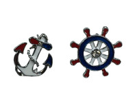 Anchor and wheel red white