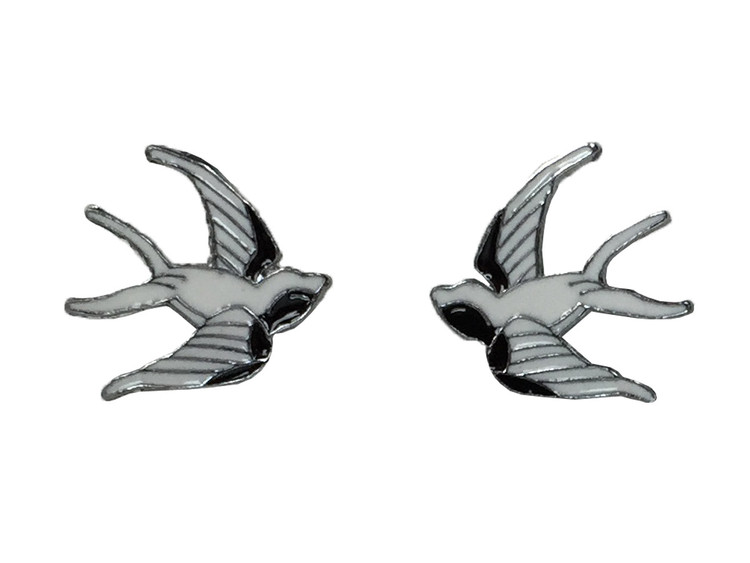Swallow black white