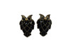 Owl big ears black gold