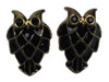 Owl big ears black gold