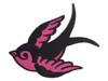 Cute swallow pink left