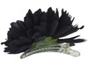 Black opium single hair flower clips