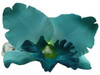 Blue orchid single hair flower clips