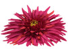 Magenta daisy single hair flower clips