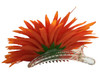 Orange daisy single hair flower clips