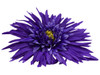 Purple daisy single hair flower clips