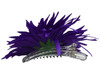 Purple daisy single hair flower clips