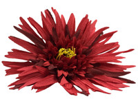 Red daisy single hair flower clips