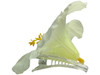 White hibiscus single hair flower clips