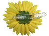 Yellow opium single hair flower clips