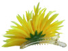 Yellow daisy single hair flower clips