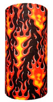 Hot hotrod flames on black