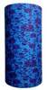 Skulls and crossbones on aqua blue