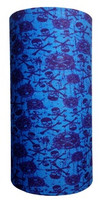 Skulls and crossbones on aqua blue