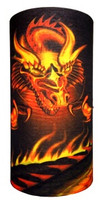 Oriental dragon hellfire on black