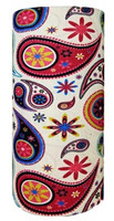 Vivid folk print on white - multi headwear