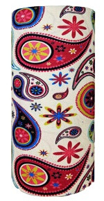 Vivid folk print on white - multi headwear