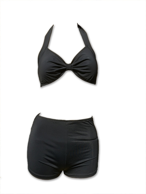 Plain black bikini pin Up