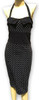 Dress waist dots on black fashion dress