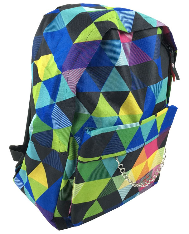 Classic rainbow check rucksack