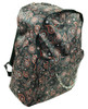 Orange punk flower mix rucksack