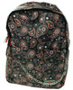 Orange punk flower mix rucksack