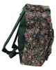 Orange punk flower mix rucksack