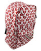 Spade happy red skull on white mix rucksack