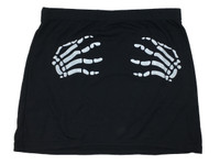 Death grip black cute mini skirt