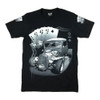 Two poker card and car t-shirt men Two poker card and car t-shirt men