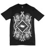 Ivory on black la mort t-shirt