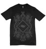 Charcoal on black la mort t-shirt
