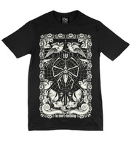 Ivory on black la mort t-shirt