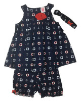 Baby kid set - marine navy blue